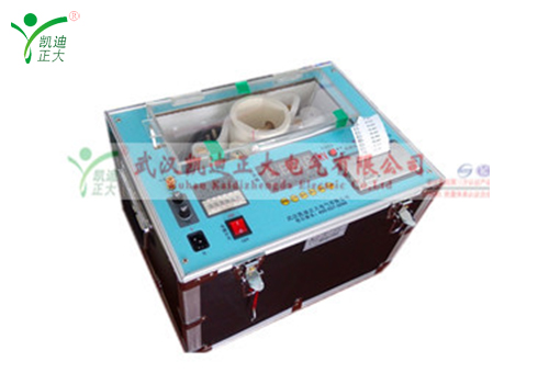 KDJJC絕緣油介電強度測試儀測試電力油設備油樣時？